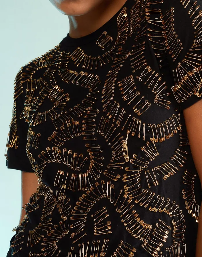 Women Cynthia Rowley Tops Safety First Tee Black Women Cynthia Rowley Tops Safety First Tee Black