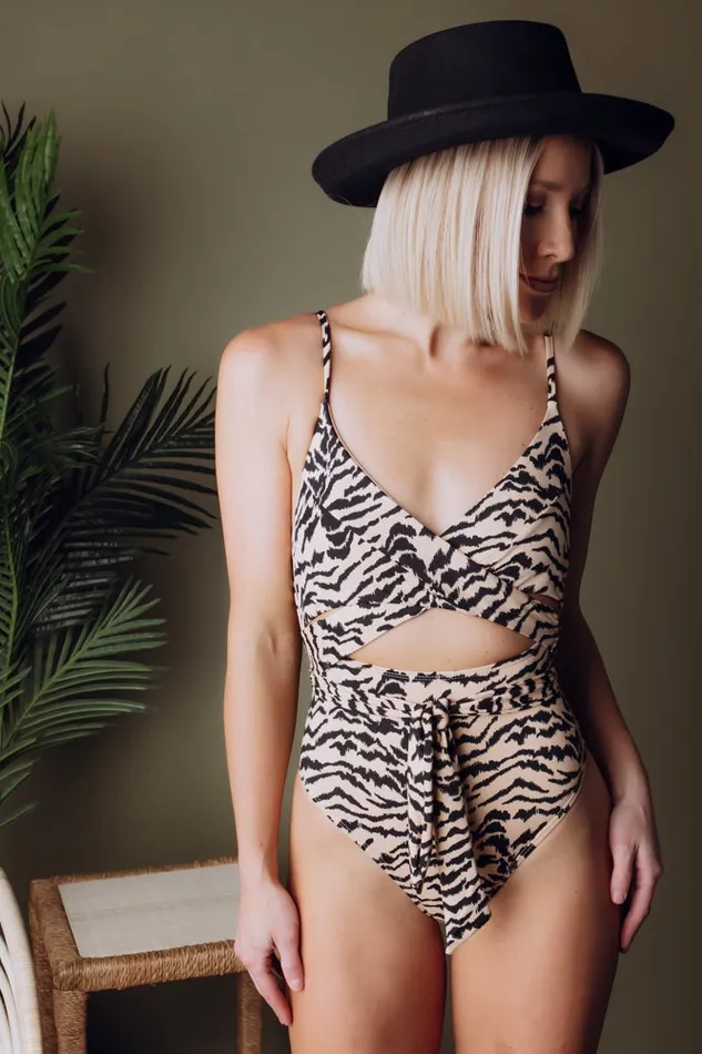 Women Cyprus One Piece Animal Stripe Baltic Born One Piece