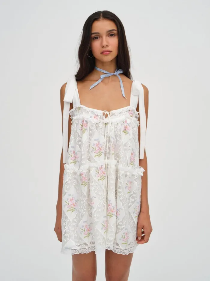 Women Dakota Mini Dress White For Love and Lemons Dresses Women Dakota Mini Dress White For Love and Lemons Dresses