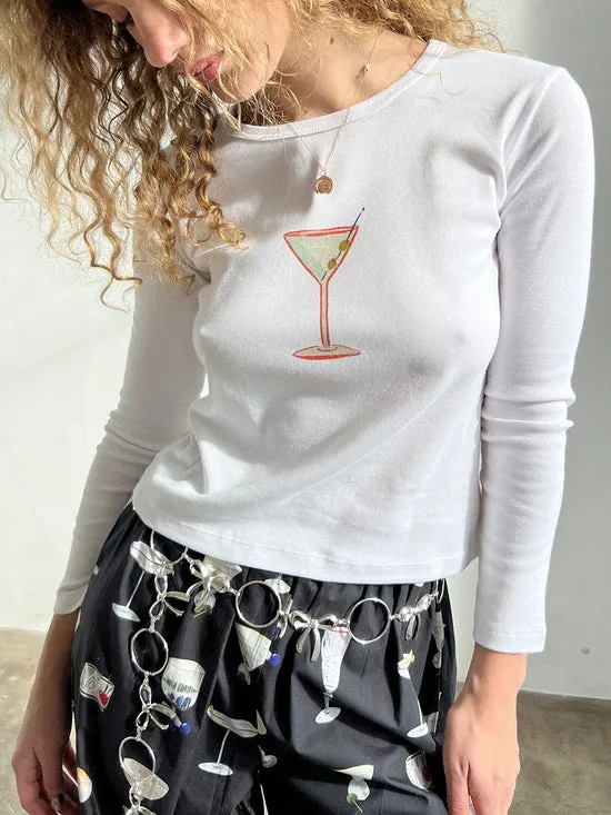 Women Dana Long Sleeve Tee Martini Tops Lisa Says Gah