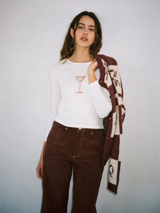 Women Dana Long Sleeve Tee Martini Tops Lisa Says Gah