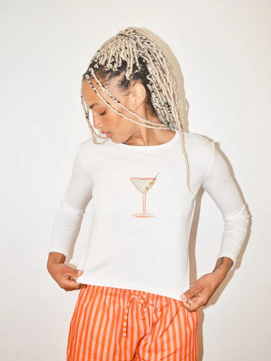 Women Dana Long Sleeve Tee Martini Tops Lisa Says Gah