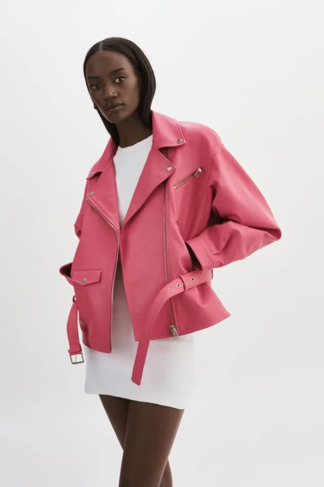 Women DANIELA Leather Biker Jacket Rosie LAMARQUE Leather Jackets Women DANIELA Leather Biker Jacket Rosie LAMARQUE Leather Jackets
