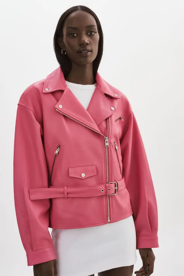 Women DANIELA Leather Biker Jacket Rosie LAMARQUE Leather Jackets Women DANIELA Leather Biker Jacket Rosie LAMARQUE Leather Jackets