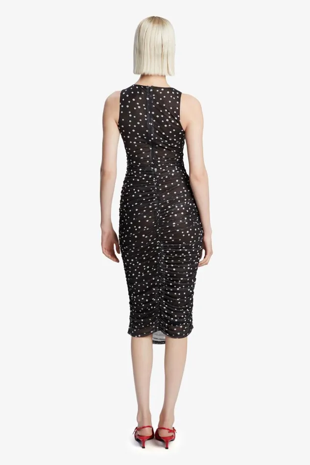 Women Day To Night Dresses Bardot Felicia Spot Mesh Midi Dress In Black Spot Black Spot Women Day To Night Dresses Bardot Felicia Spot Mesh Midi Dress In Black Spot Black Spot