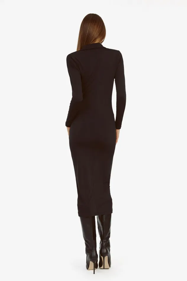 Women Day To Night Dresses Bardot Lorel Midi Dress In Black Black Women Day To Night Dresses Bardot Lorel Midi Dress In Black Black