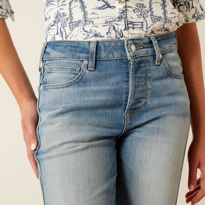 Women Denim Ariat High Rise Bridle Slim Straight Leg Jeans Abeline Women Denim Ariat High Rise Bridle Slim Straight Leg Jeans Abeline