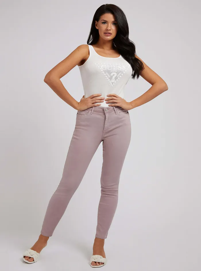 Women Denim GUESS Midrise Curvy Fit Skinny Denim Jeans In Rose Taupe Women Denim GUESS Midrise Curvy Fit Skinny Denim Jeans In Rose Taupe