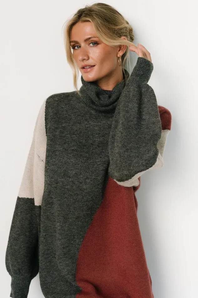 Women Diego Sweater Dress Charcoal Multi Baltic Born Short Dresses Women Diego Sweater Dress Charcoal Multi Baltic Born Short Dresses