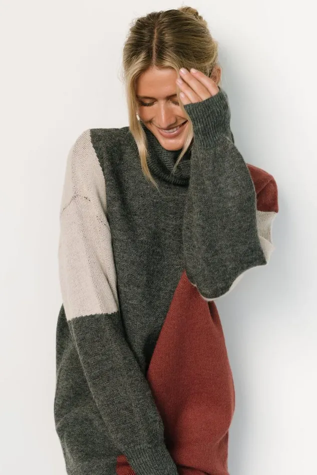 Women Diego Sweater Dress Charcoal Multi Baltic Born Short Dresses Women Diego Sweater Dress Charcoal Multi Baltic Born Short Dresses