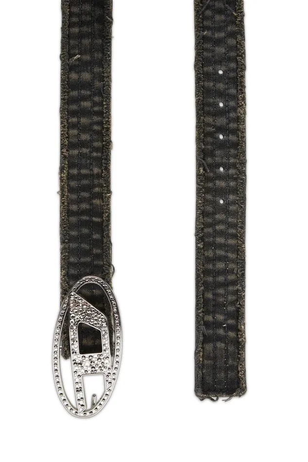 Women Diesel Belts B1DR STRASS Black Women Diesel Belts B1DR STRASS Black