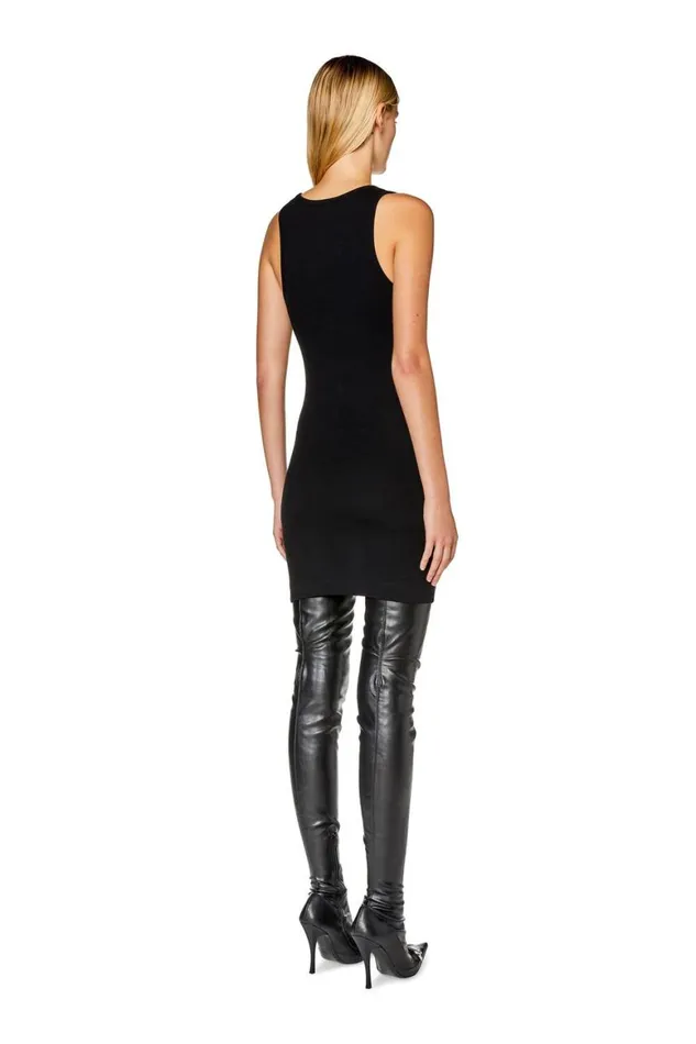Women Diesel Dresses DTANKD Black Women Diesel Dresses DTANKD Black