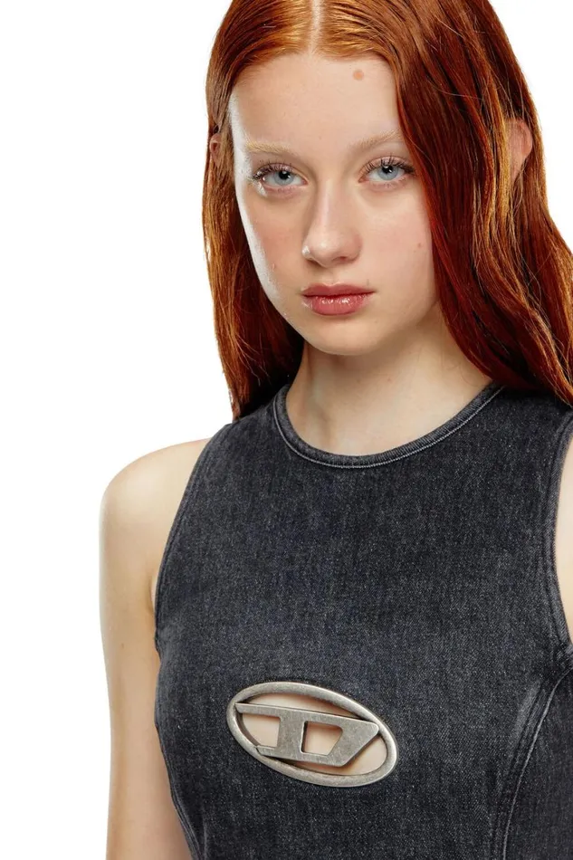 Women Diesel Dresses DEFERRIZFSD Black