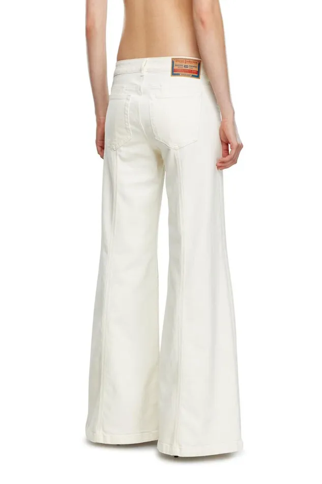 Women Diesel Jeans Flare Jeans DAkii 09J68 White Women Diesel Jeans Flare Jeans DAkii 09J68 White