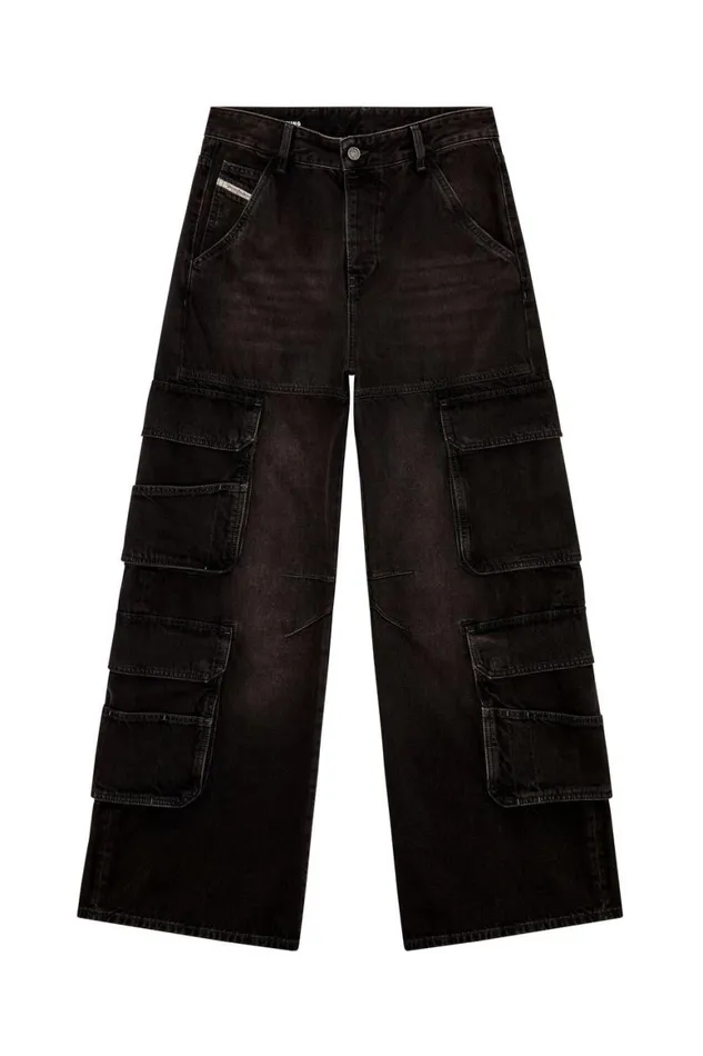 Women Diesel Jeans Relaxed Jeans 1996 DSire 0KIAG Blackdark Grey