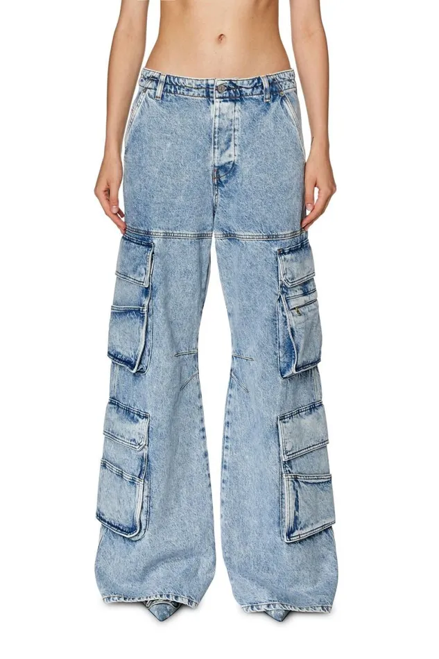 Women Diesel Jeans Relaxed Jeans 1996 DSire 0NJAA Light Blue Women Diesel Jeans Relaxed Jeans 1996 DSire 0NJAA Light Blue