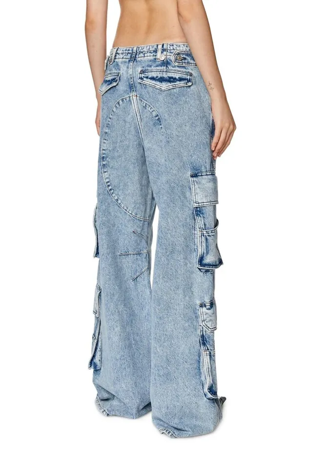 Women Diesel Jeans Relaxed Jeans 1996 DSire 0NJAA Light Blue Women Diesel Jeans Relaxed Jeans 1996 DSire 0NJAA Light Blue