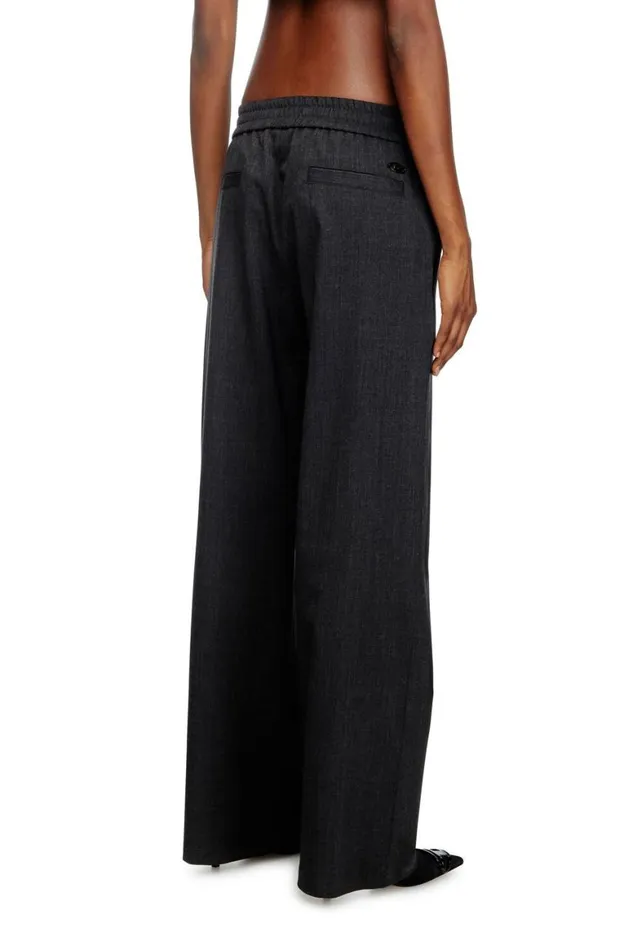 Women Diesel Pants and Shorts PDREY Black Women Diesel Pants and Shorts PDREY Black