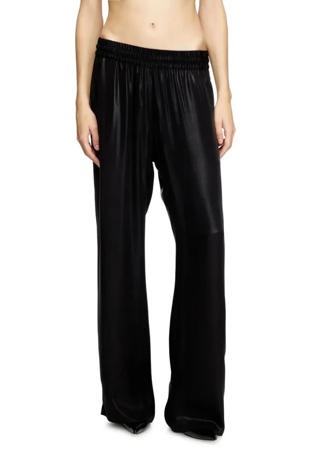 Women Diesel Pants and Shorts PDREYERCWNQ1 Black Women Diesel Pants and Shorts PDREYERCWNQ1 Black