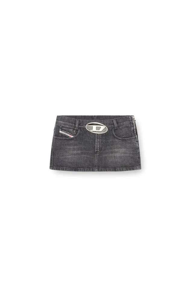 Women Diesel Skirts DERONS2 Black Women Diesel Skirts DERONS2 Black