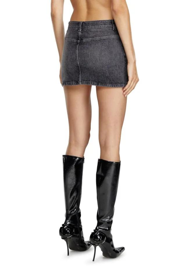 Women Diesel Skirts DERONS2 Black Women Diesel Skirts DERONS2 Black