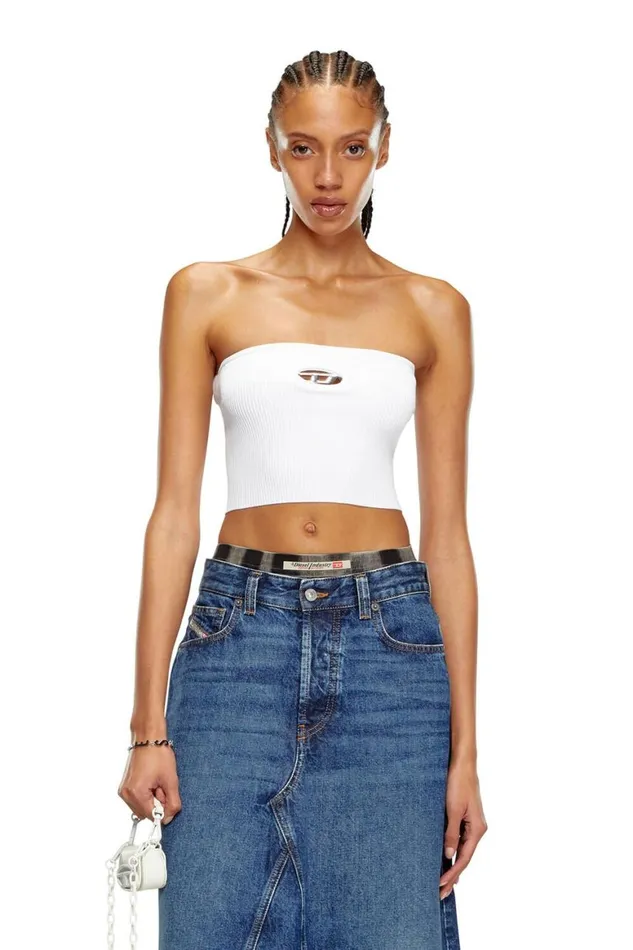 Women Diesel TShirts and Tops MCLARKSVILLEX White