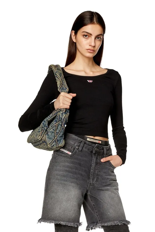 Women Diesel TShirts and Tops TBALLETD Black