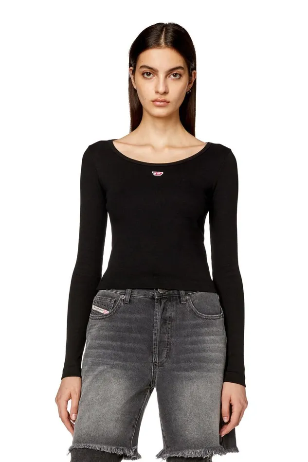 Women Diesel TShirts and Tops TBALLETD Black