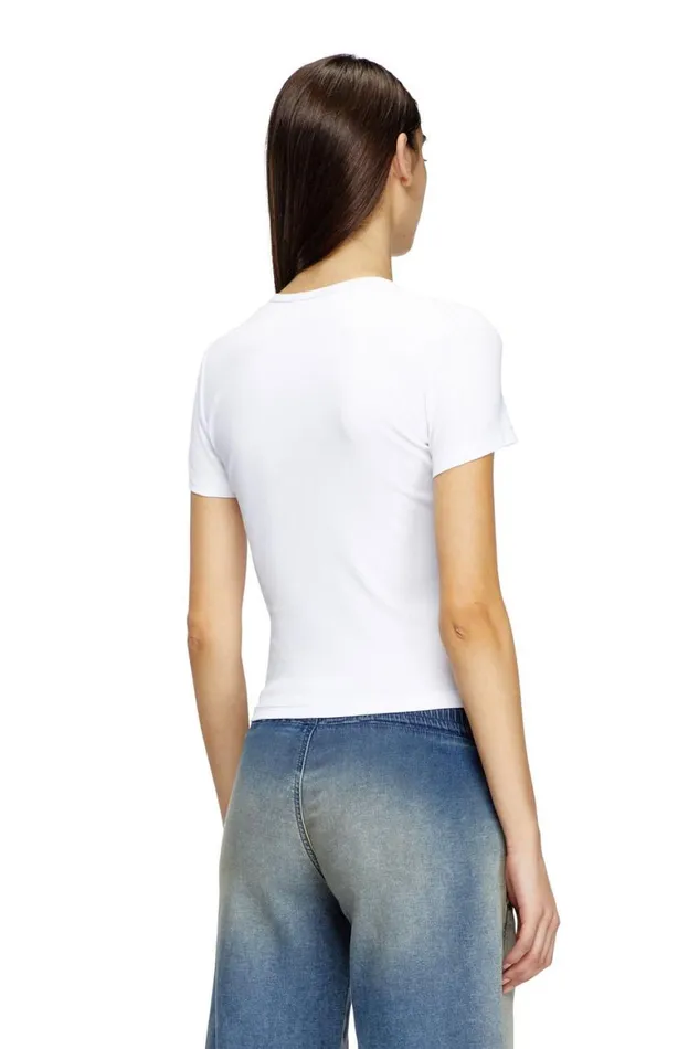 Women Diesel TShirts and Tops TELELONGD White