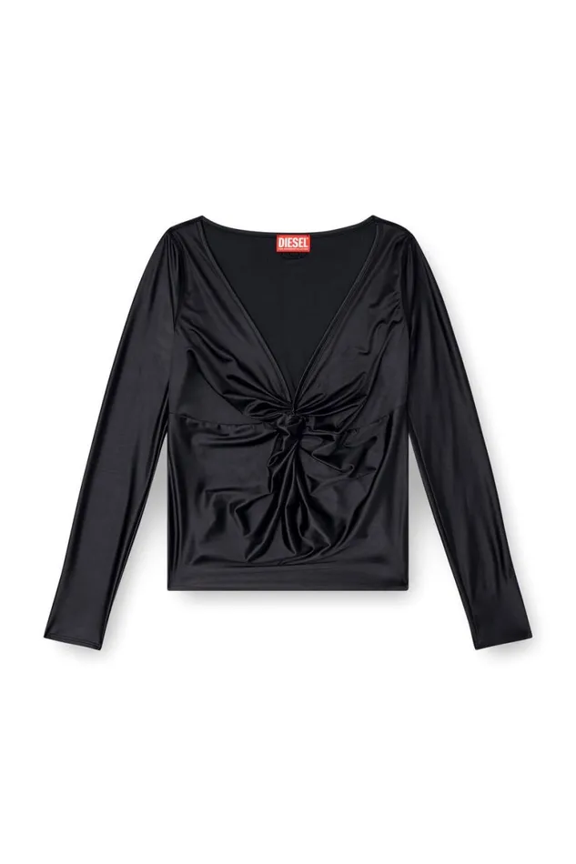Women Diesel TShirts and Tops TKNOT Black Women Diesel TShirts and Tops TKNOT Black