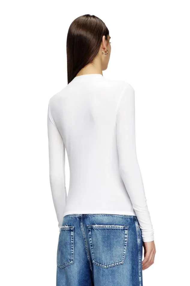 Women Diesel TShirts and Tops TMOKKYLSMICRODIV White