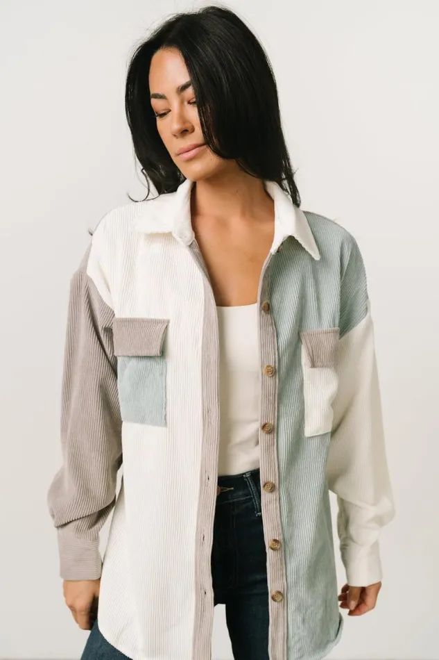 Women Dillon Shacket Sage Multi Baltic Born Outerwear Women Dillon Shacket Sage Multi Baltic Born Outerwear