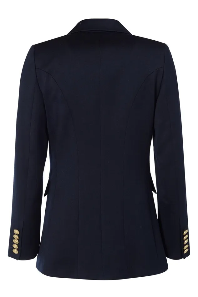Women Double Breasted Blazer Navy Twill Holland Cooper Tailoring