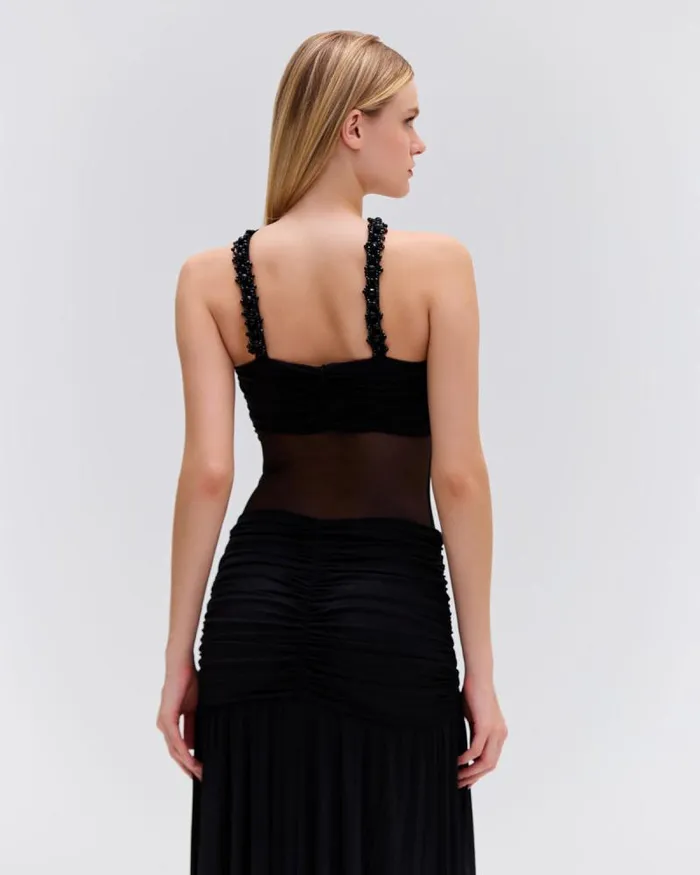 Women Dresses and Jumpsuits PatBO Moonlight CrossFront Maxi Dress Black