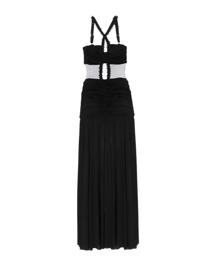 Women Dresses and Jumpsuits PatBO Moonlight CrossFront Maxi Dress Black
