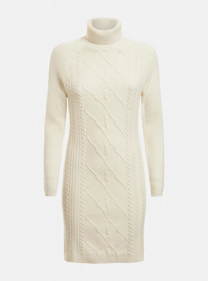 Women Dresses GUESS Eco Cream Elisabeth Knit Mini Dress Women Dresses GUESS Eco Cream Elisabeth Knit Mini Dress