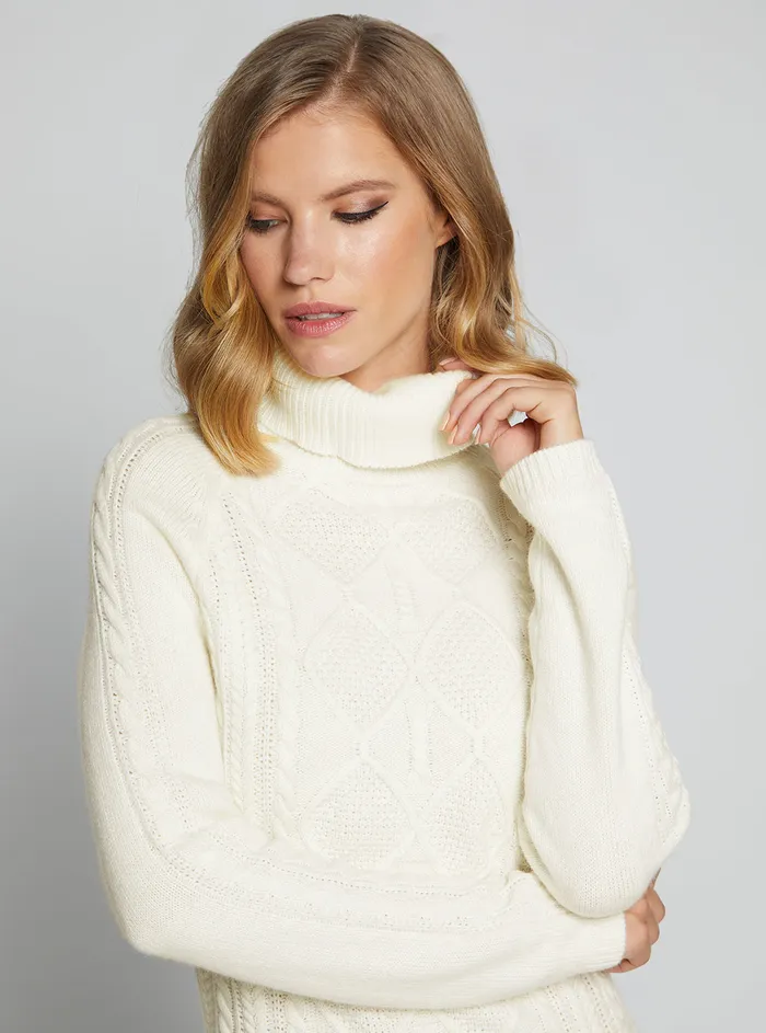Women Dresses GUESS Eco Cream Elisabeth Knit Mini Dress Women Dresses GUESS Eco Cream Elisabeth Knit Mini Dress