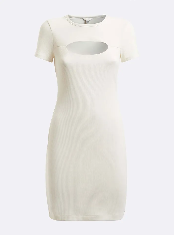 Women Dresses GUESS Eco Cream White Lana Mini Dress Women Dresses GUESS Eco Cream White Lana Mini Dress