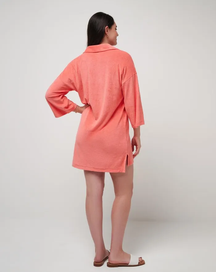 Women Dresses TravisMathew BRUNCH ME BABY TERRY DRESS Shell Pink Women Dresses TravisMathew BRUNCH ME BABY TERRY DRESS Shell Pink