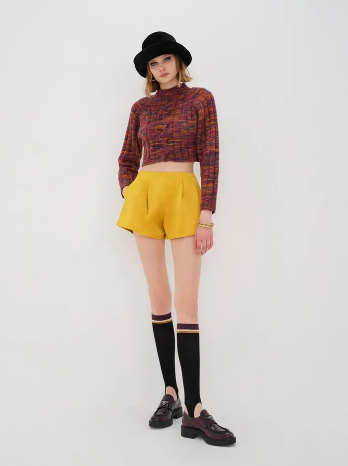 Women Drew Short Yellow For Love and Lemons Bottoms