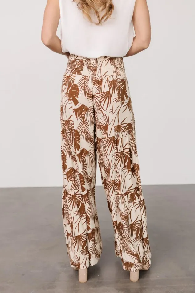 Women Elin Flowy Pants Cream Mocha Baltic Born Cover Up Women Elin Flowy Pants Cream Mocha Baltic Born Cover Up