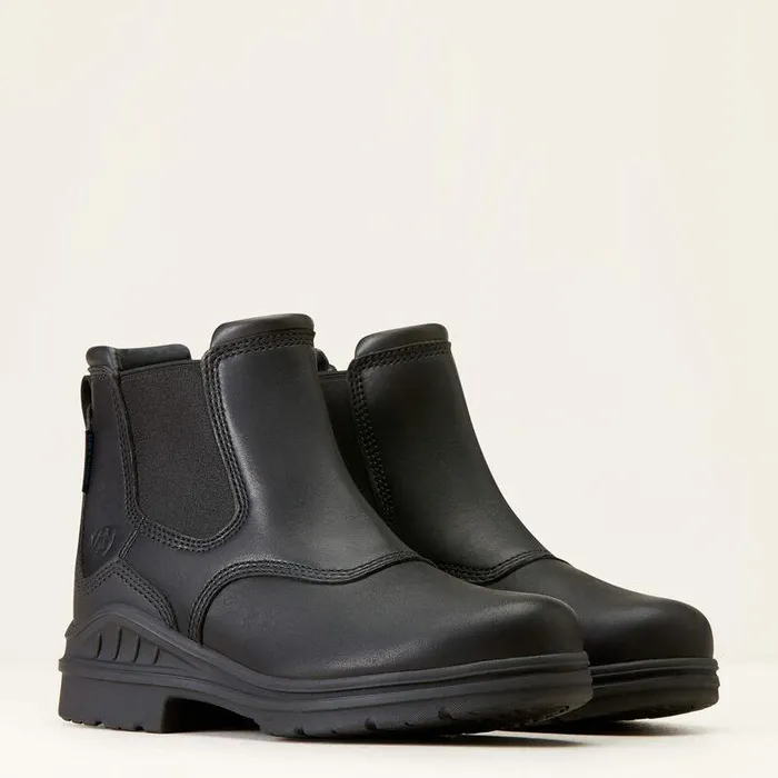 Women English Riding Boots Ariat Barnyard Twin Gore II Waterproof Boot Black