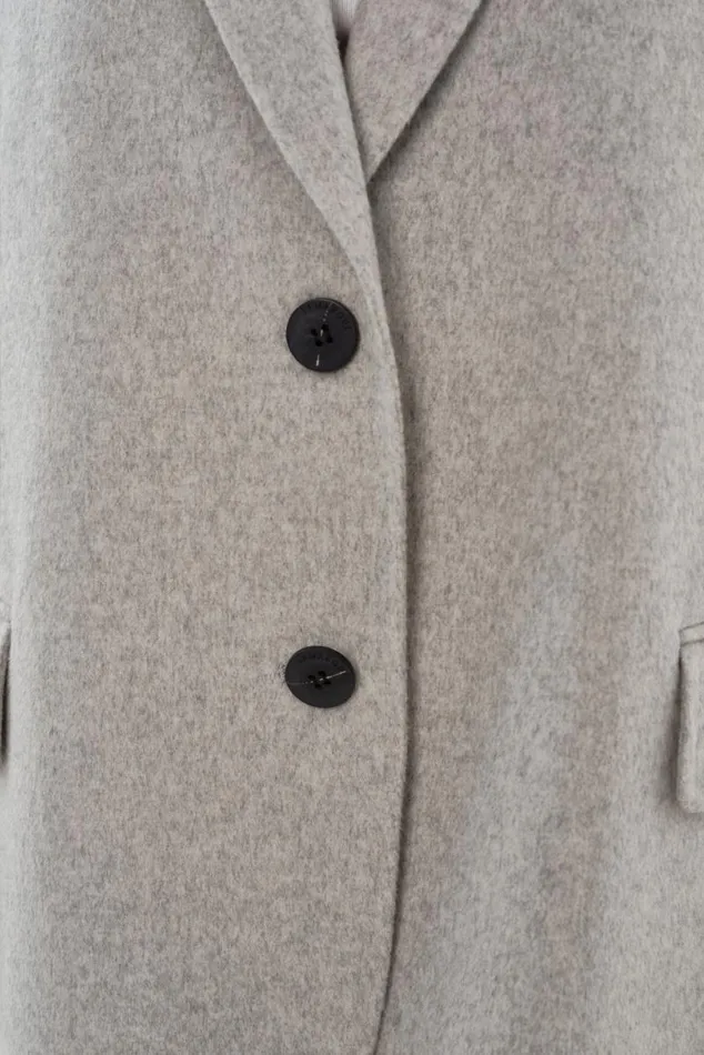 Women ENNIS Oversized Wool Blazer Light Grey LAMARQUE Blazers