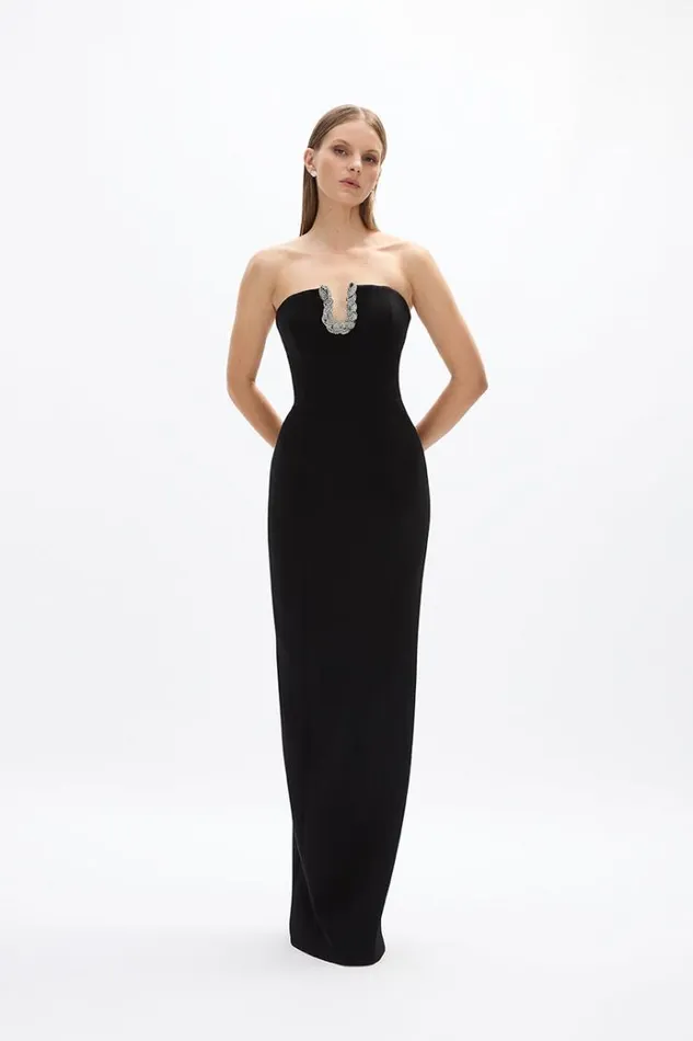 Women Evening Dresses Rachel Gilbert Atticus Gown Black
