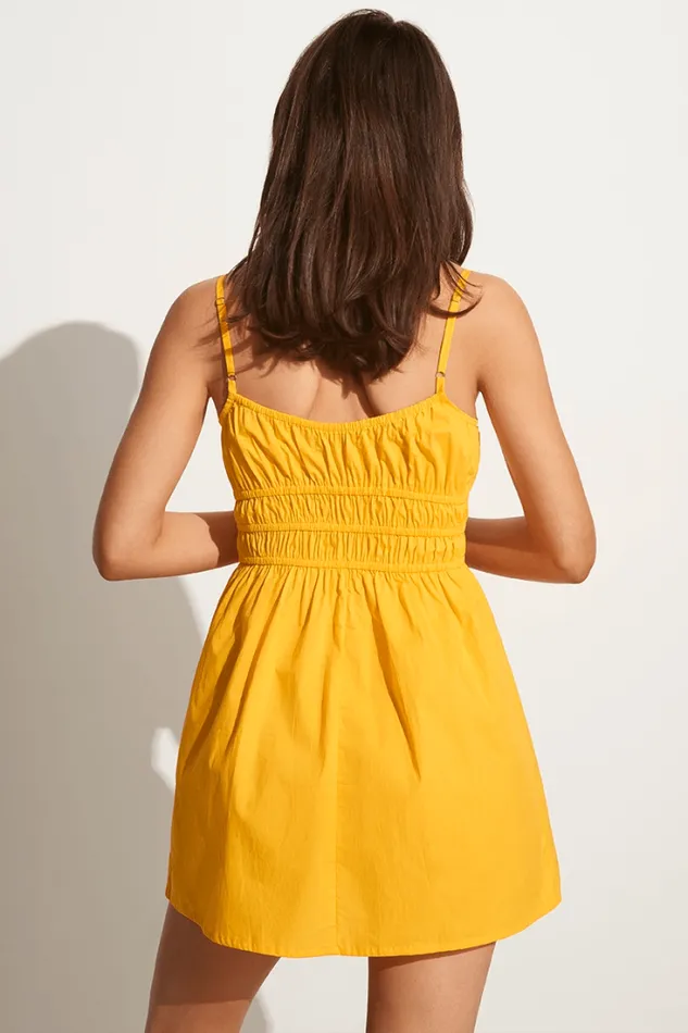 Women Faithfull The Brand Dresses Alboa Mini Dress Citrus 8211 Final Sale