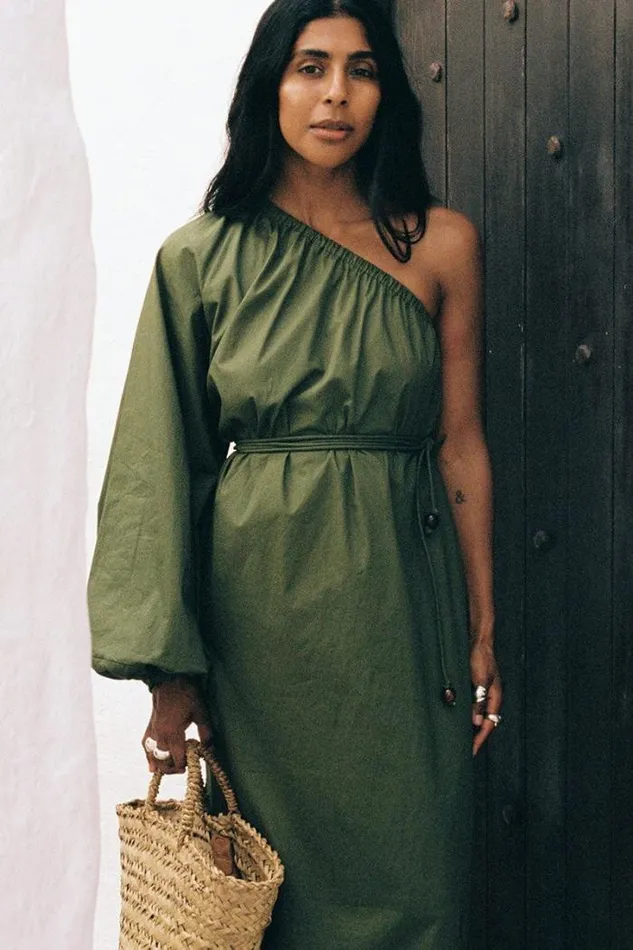 Women Faithfull The Brand Dresses Amorosa Maxi Dress Olive