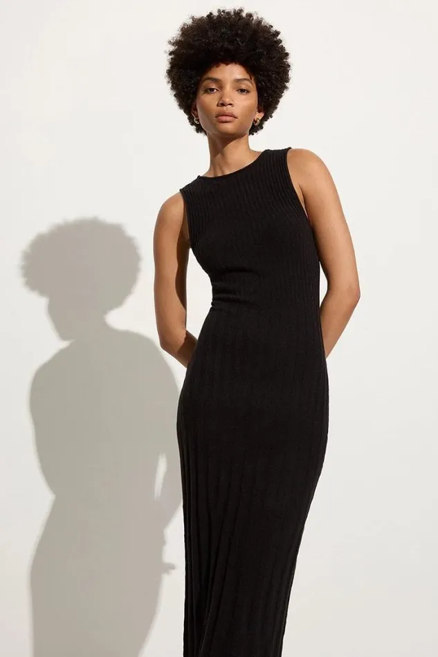 Women Faithfull The Brand Dresses Artemi Knit Dress Black