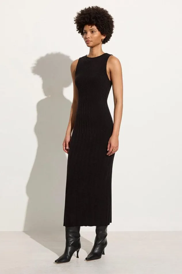 Women Faithfull The Brand Dresses Artemi Knit Dress Black