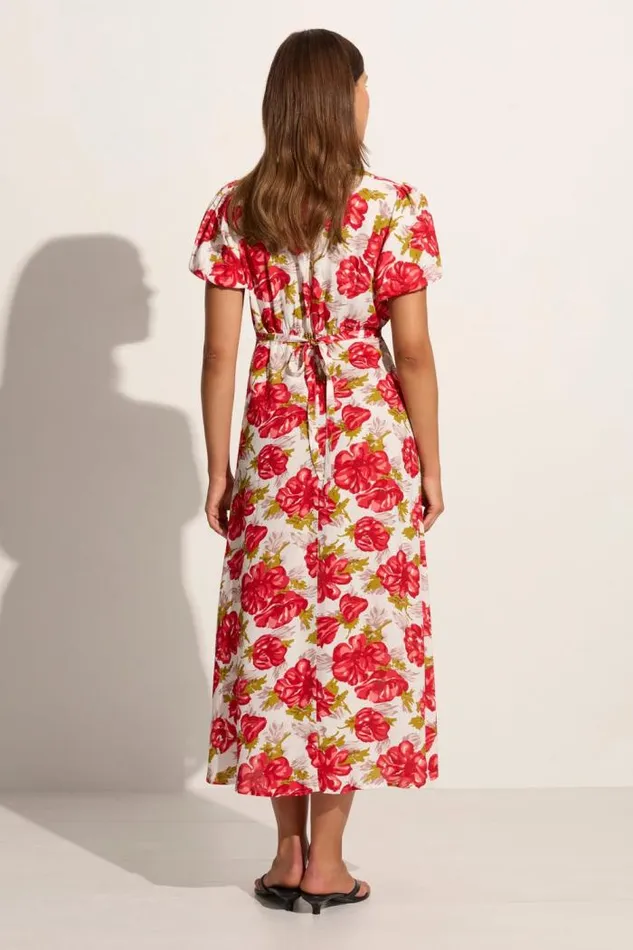 Women Faithfull The Brand Dresses Bellavista Midi Dress Isadora Floral Red