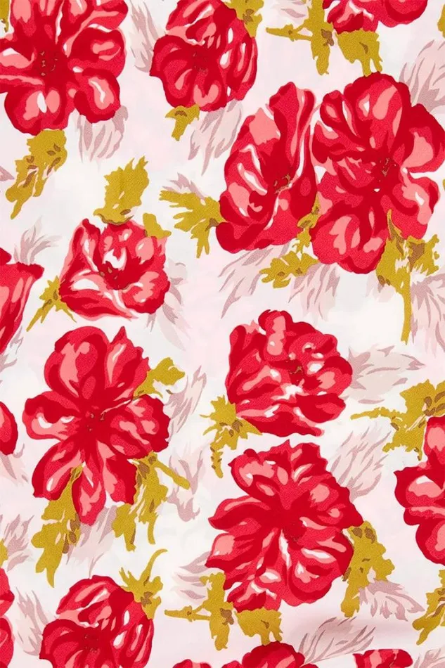 Women Faithfull The Brand Dresses Bellavista Midi Dress Isadora Floral Red